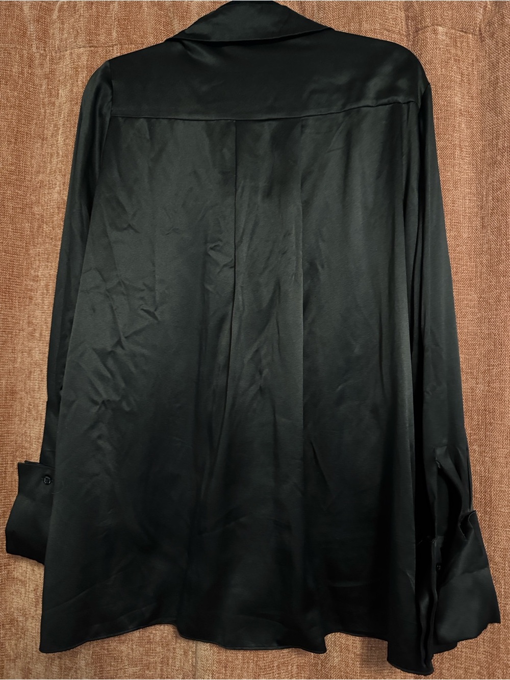 Reiss Black 100% silk Button-Front Blouse - Picture 4 of 4